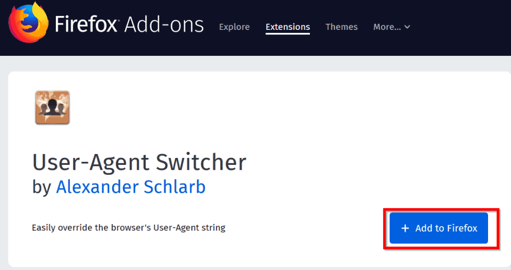 spotify web player not working - install user-agent switcher for Firefox