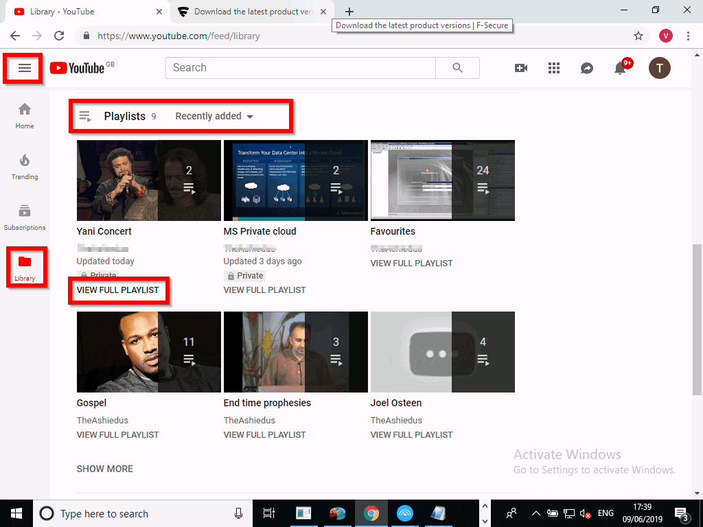 download playlist youtube music