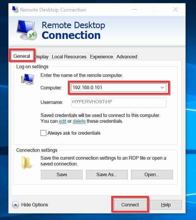 remote desktop connection an internal error has occured