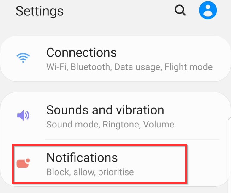 how to turn off email notifications on galaxy s5