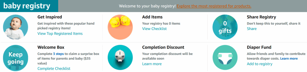 top amazon baby registry items