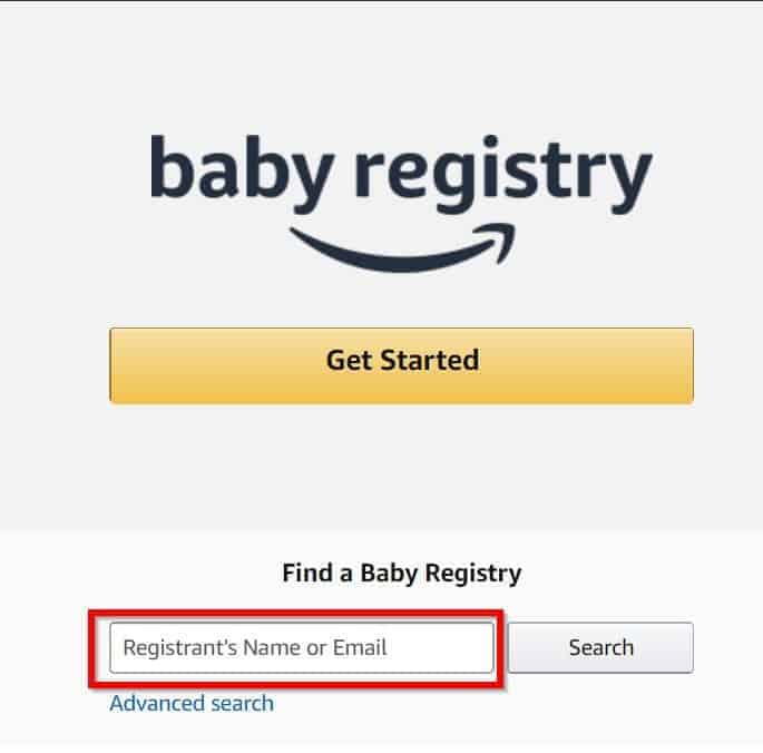 set up baby registry amazon