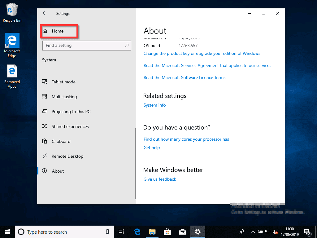 where is my search box for windows 10