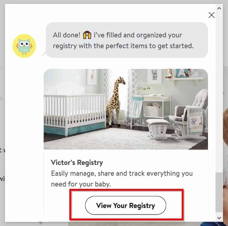 manage my walmart baby registry