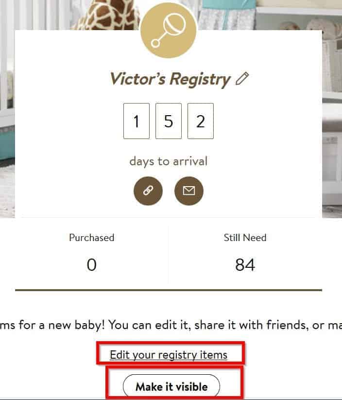 how do you make a baby registry at walmart
