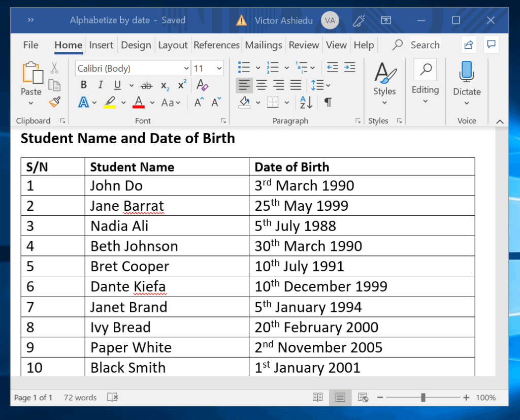 How to Alphabetize in Word (Sort Lists or Tables in Microsoft Word)
