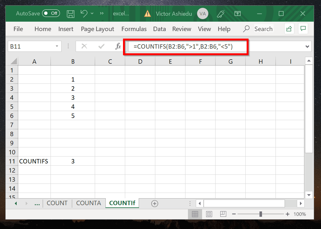 Excel Count: How to Count in Excel with Examples