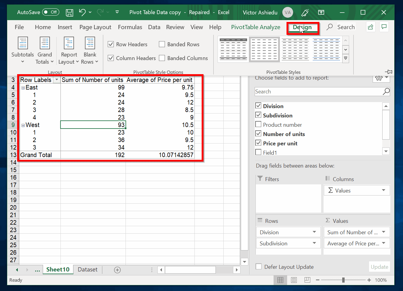 How To Create A Pivot Table From Two Sheets
