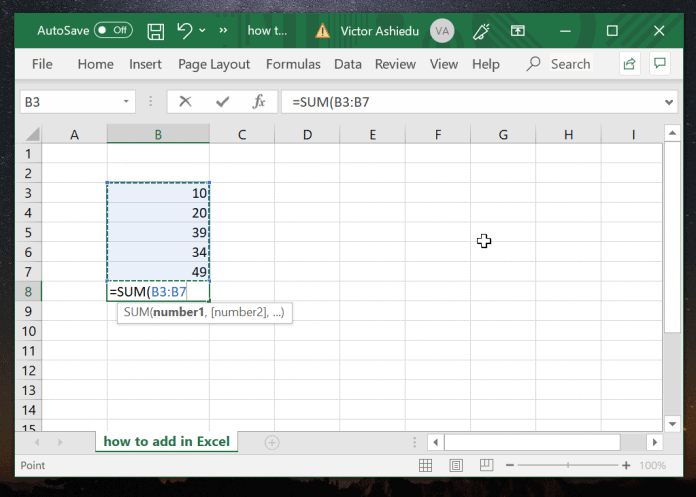 how to insert summation symbol in word