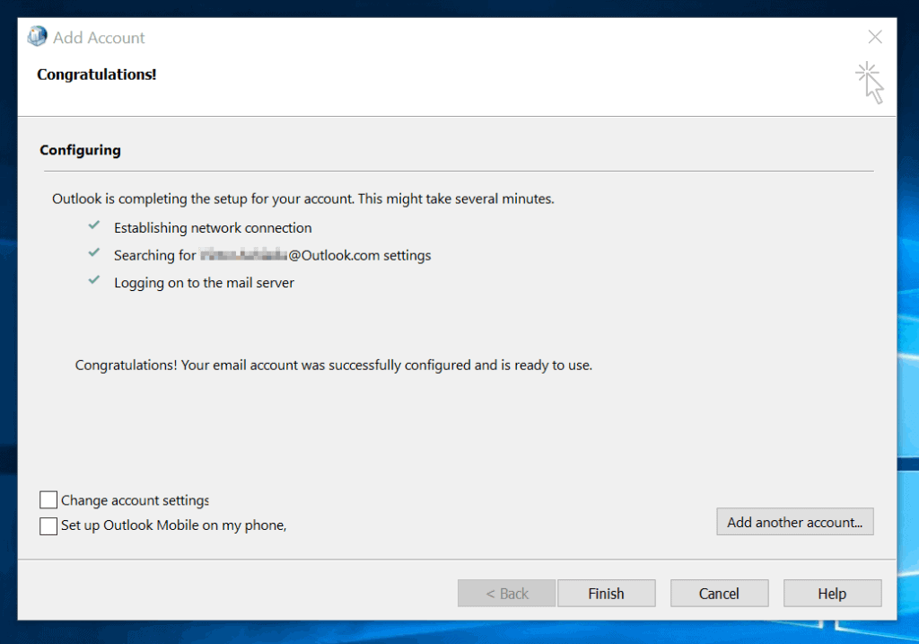 cannot open outlook 2016 from company system