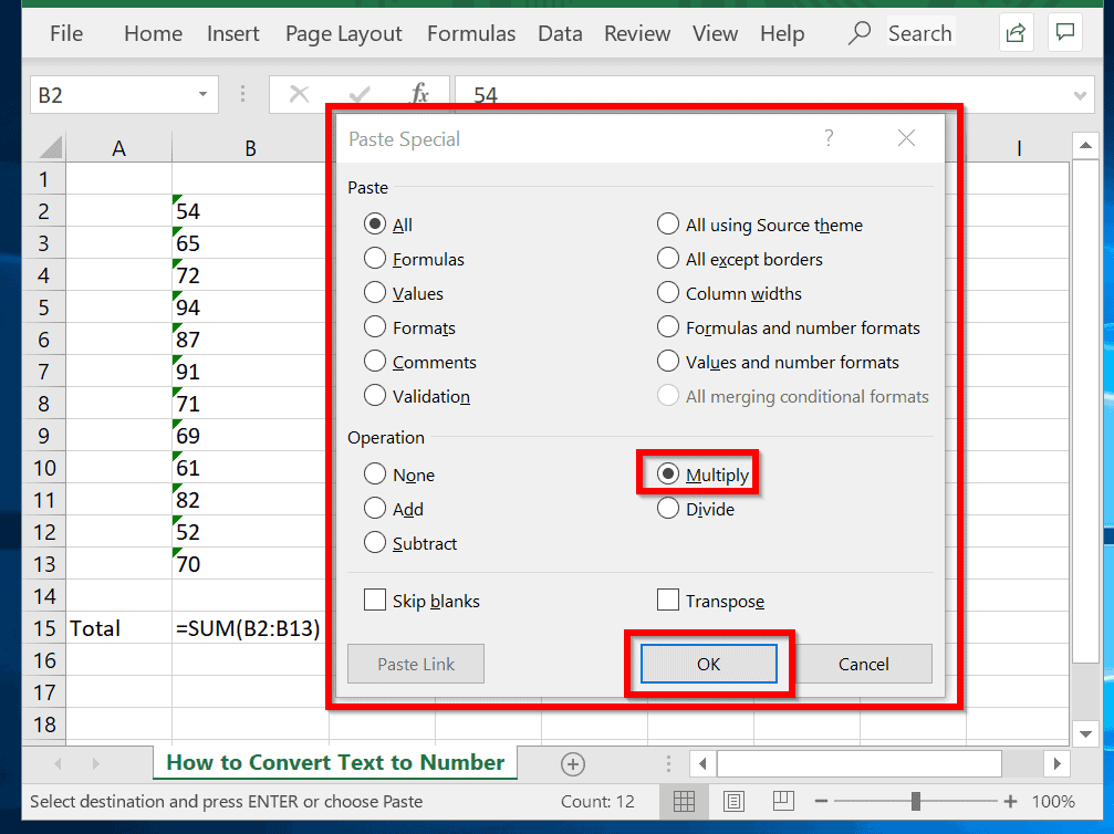 4 Ways to Convert Text to Number in Excel - 57