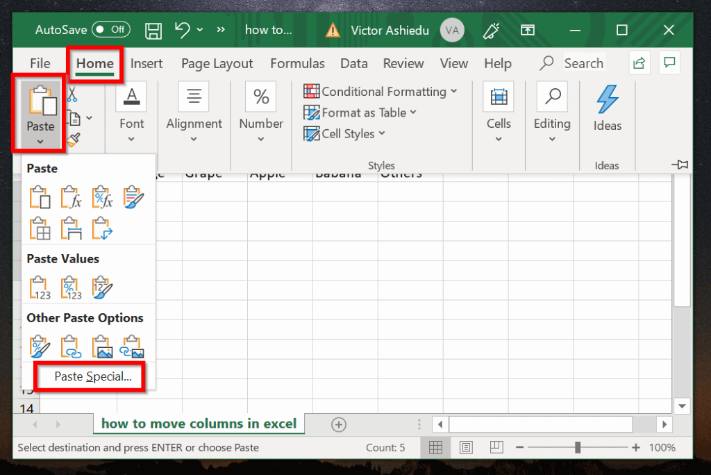 excel how many rows are there data in