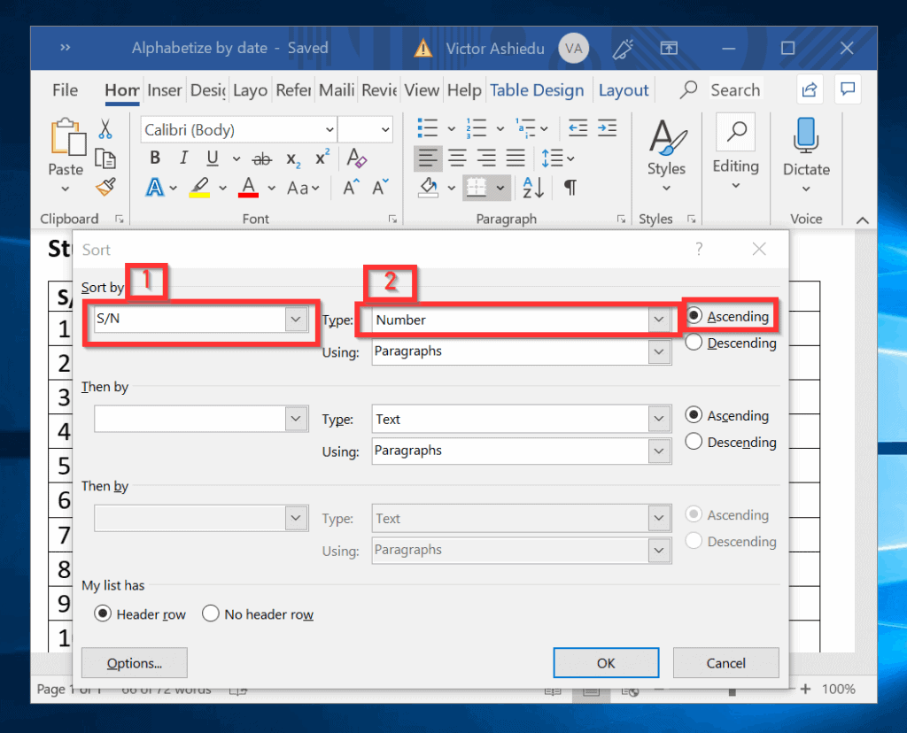 How to Alphabetize in Word (Sort Lists or Tables in Microsoft Word)