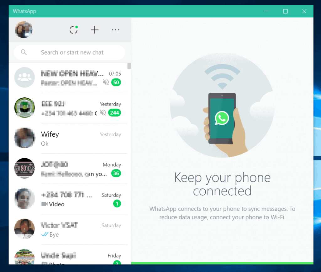 whatsapp open on another computer