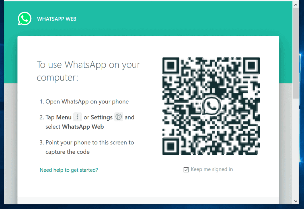 whatsapp desktop web browser