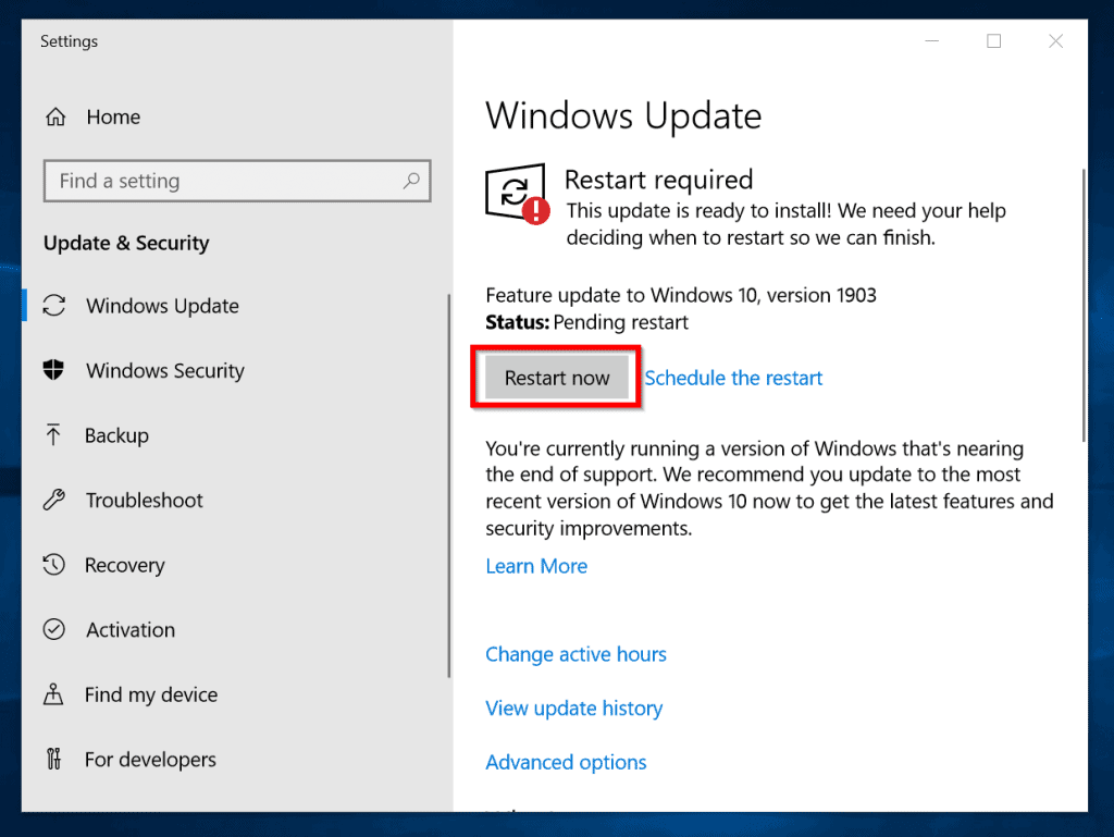 Unite instal the new version for windows