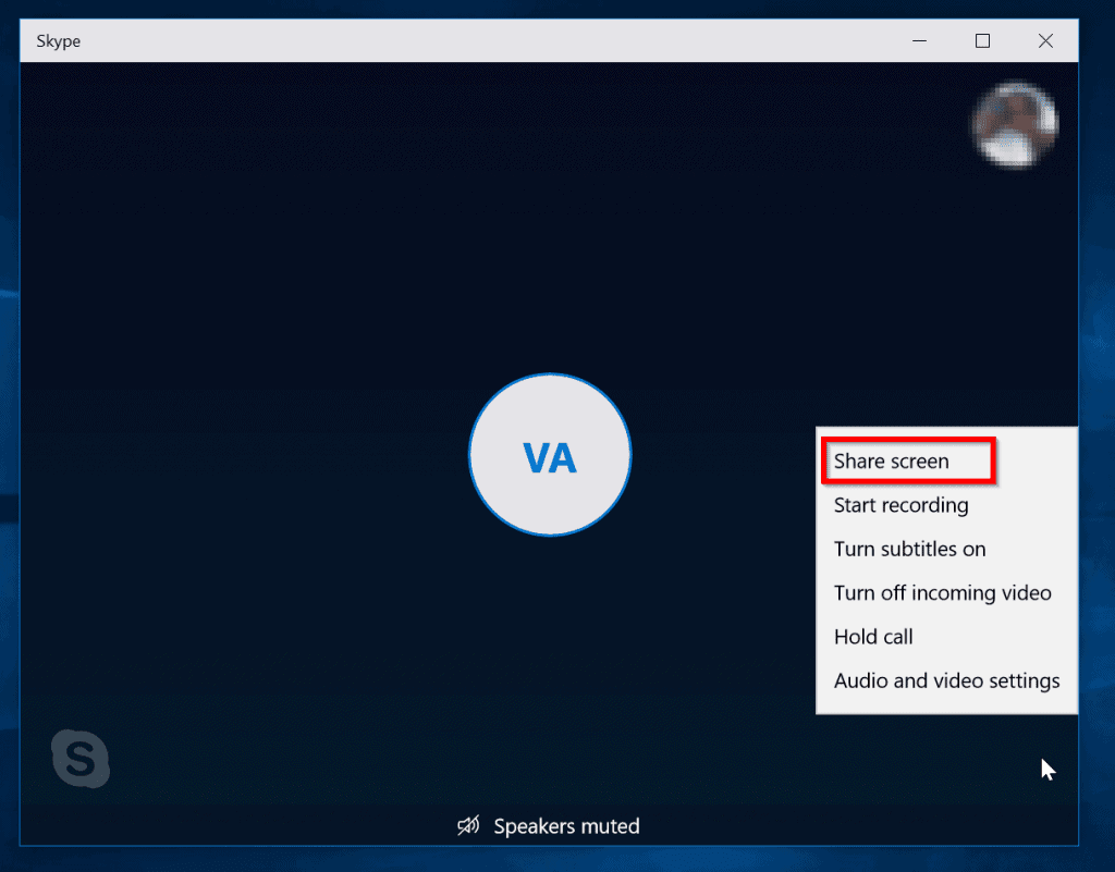 how to watch movie on skype share screen