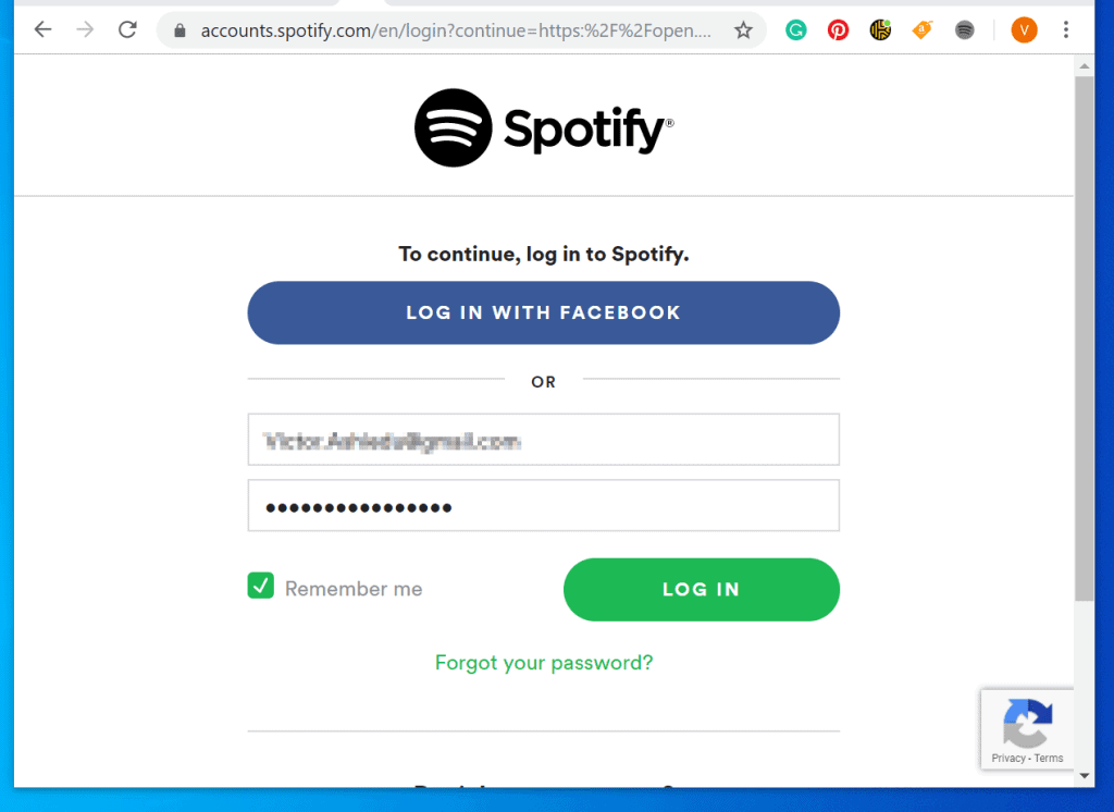 oops something went wrong spotify