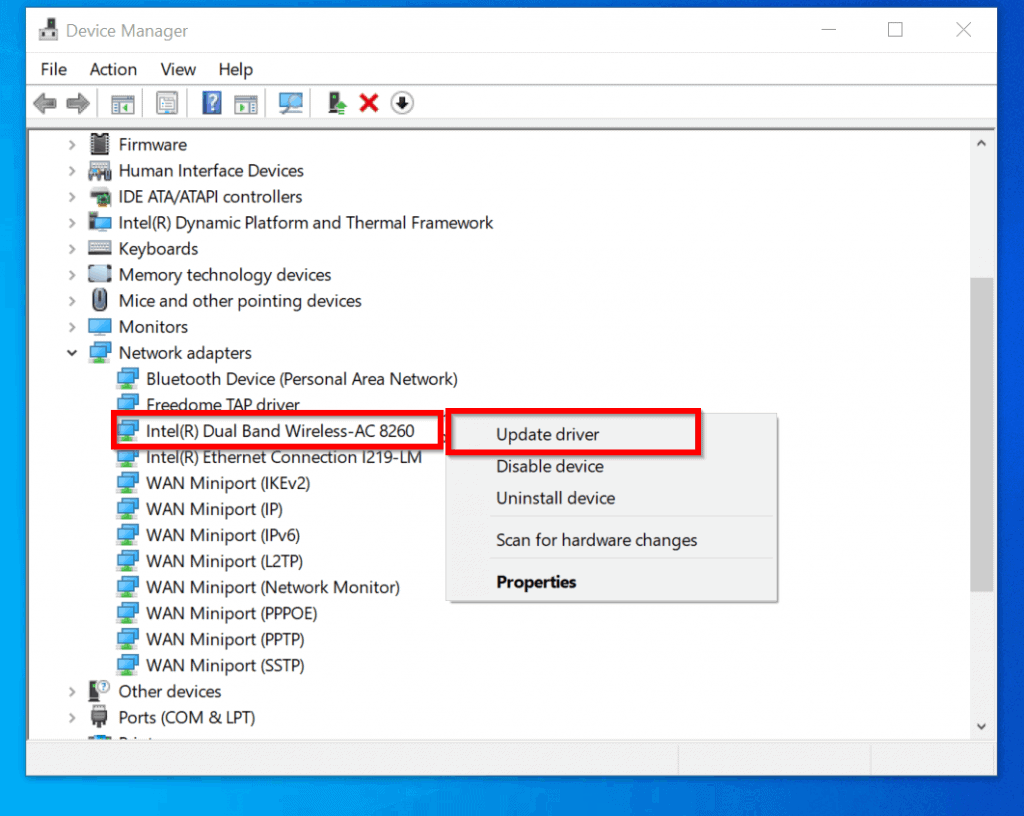 display adapters not showing up in device manager