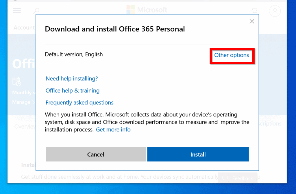 microsoft office 365 offline download