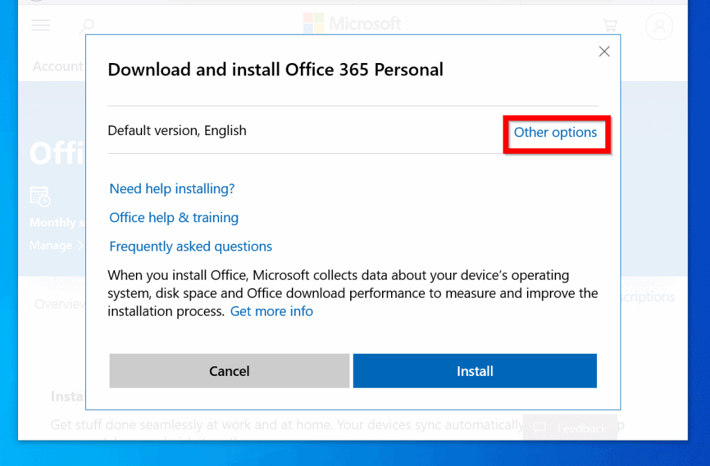 download znd uninstall or reinstall office 365