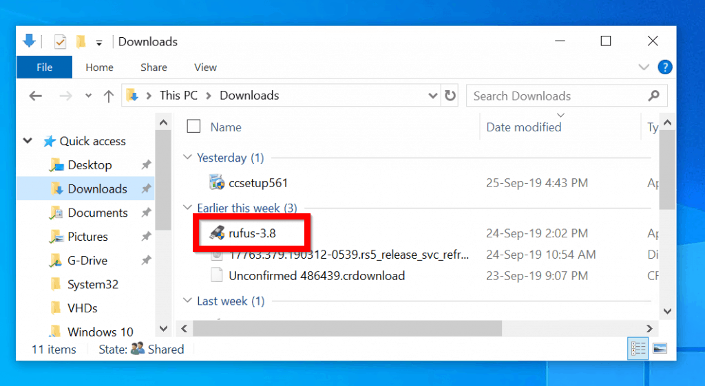 burn iso to usb from windows 10