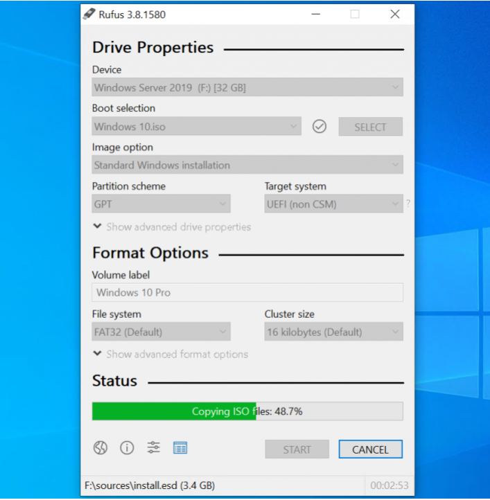 how to burn windows 10 iso to usb