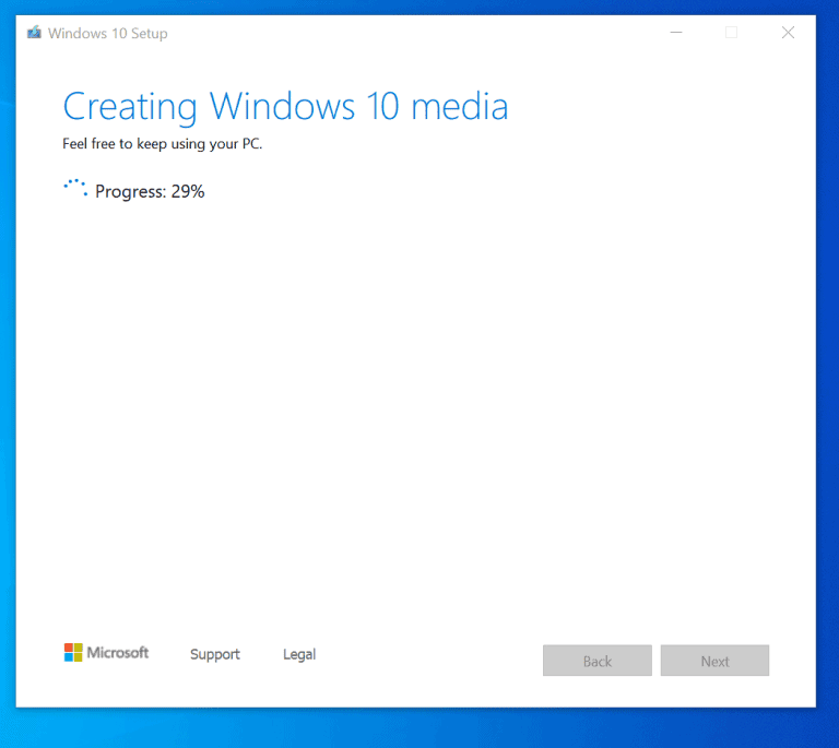 create windows 10 pro installation media