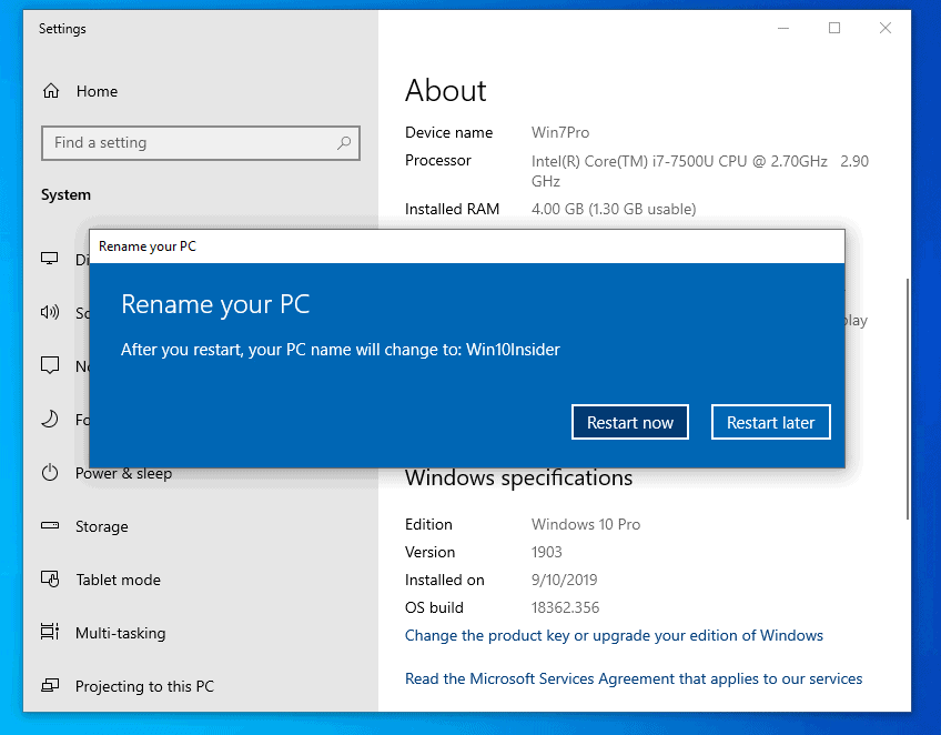 How To Change Computer Name Windows 10 4 Methods