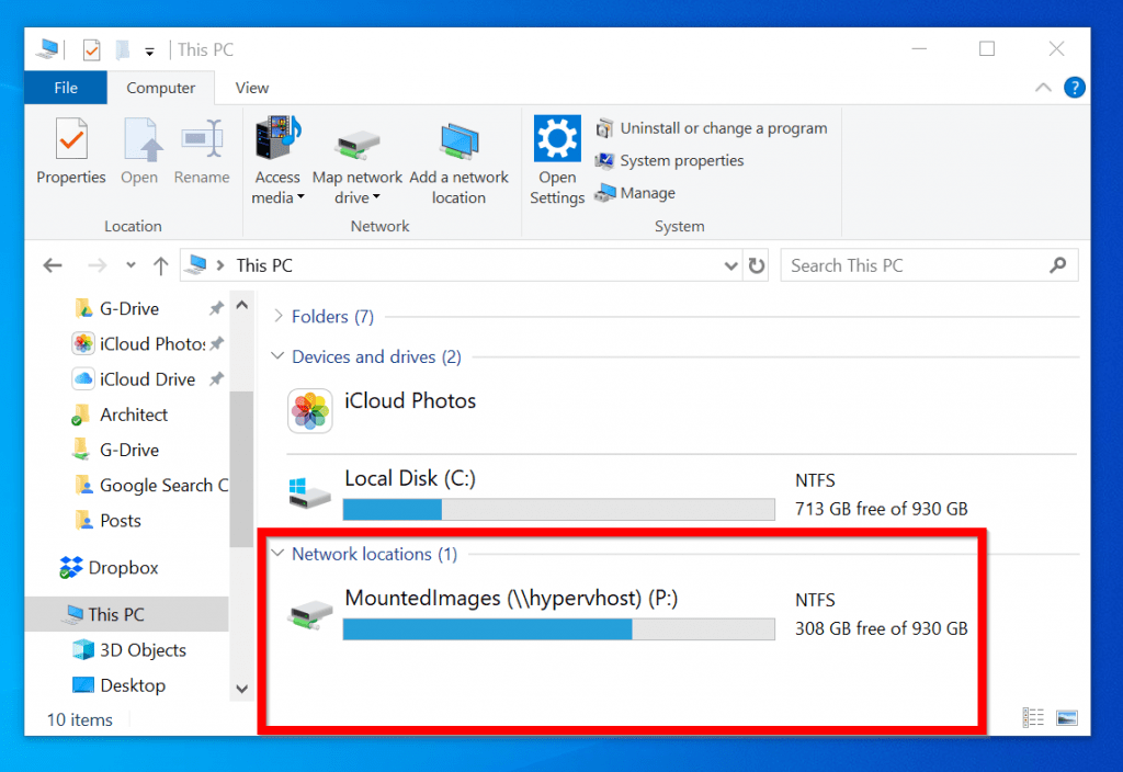 How To Map Network Drive In Windows 10 6 Methods Itechguides   Image 734 1024x704 