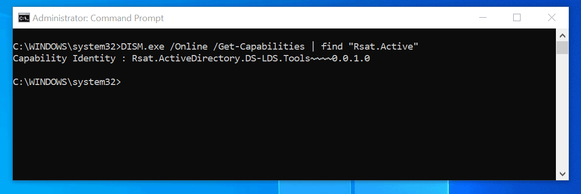 enable active directory windows 10