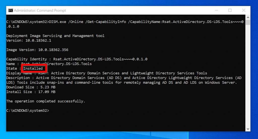 enable active directory domain services windows 10