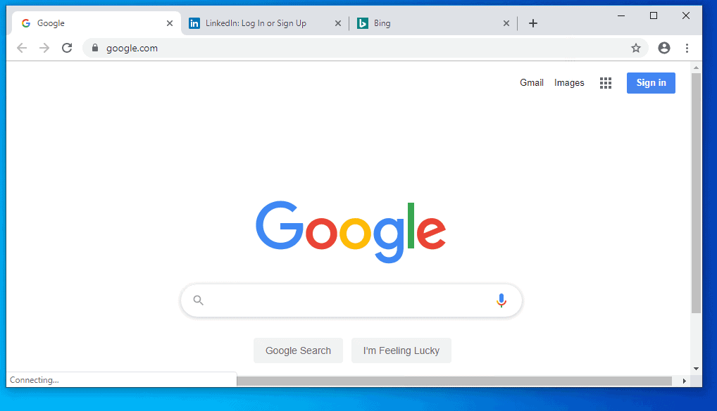 why is google chrome not downloading windows 10