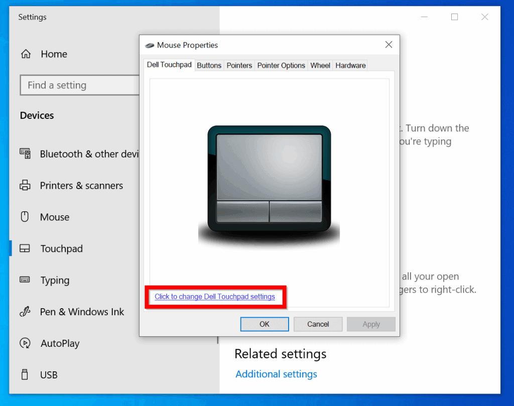 Disable Touchpad Windows 10 for Dell or HP Laptop
