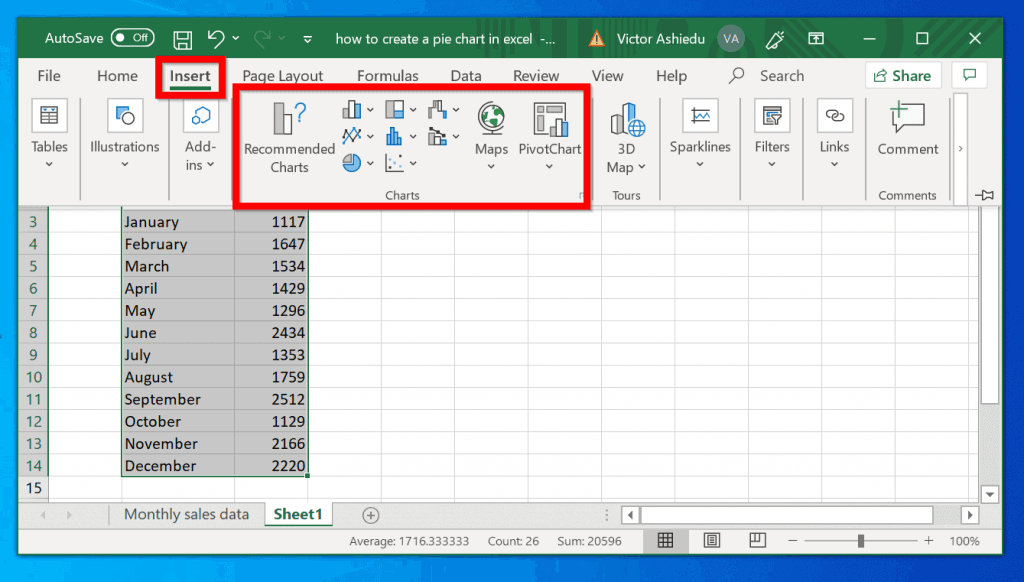 create a bar chart in excel for mac