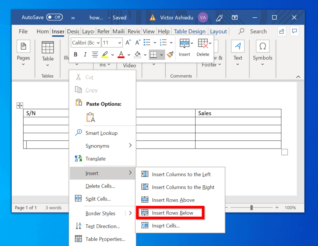 How To Add More Rows In Word Table Brokeasshome