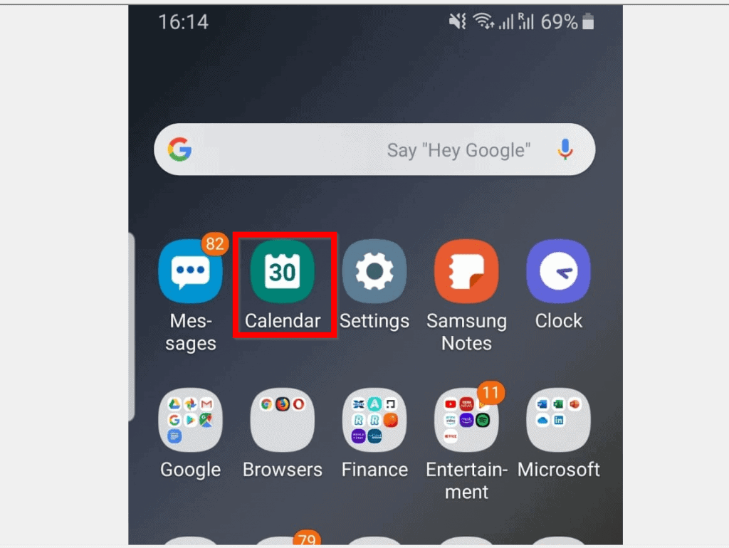 delete google calendar app android