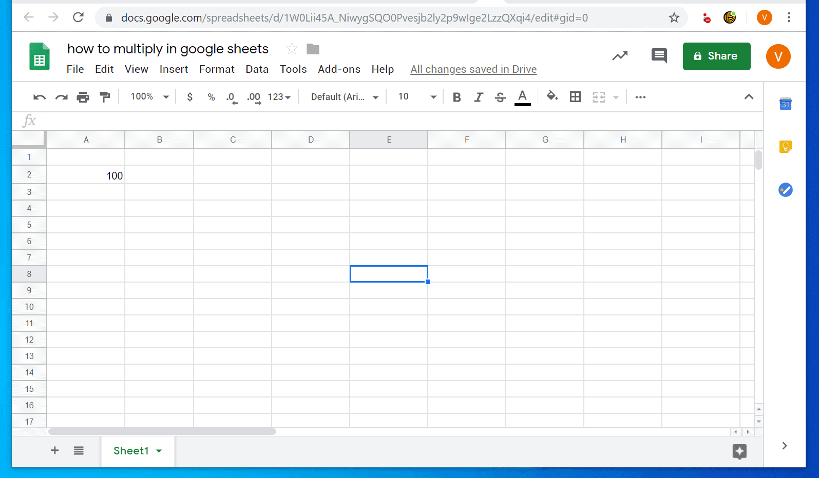 How to Multiply in Google Sheets (from a PC or the Google Sheets App)