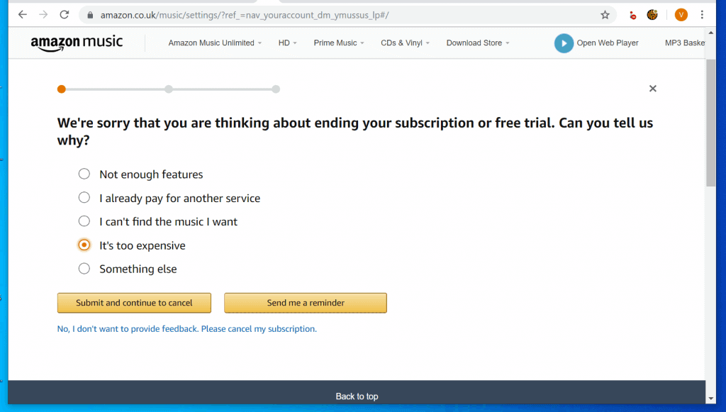 How To Cancel Amazon Music Unlimited Pc Or Amazon Apps