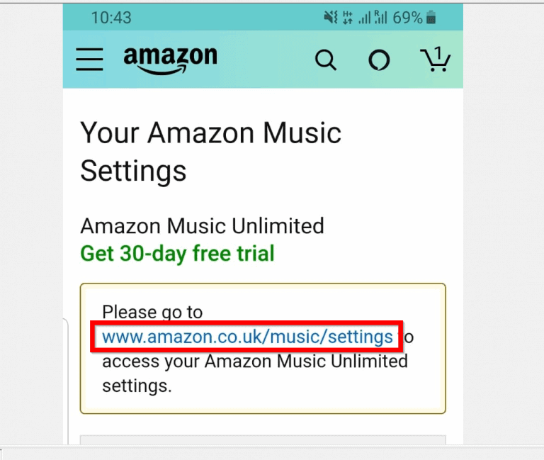 amazon music cancel subscription