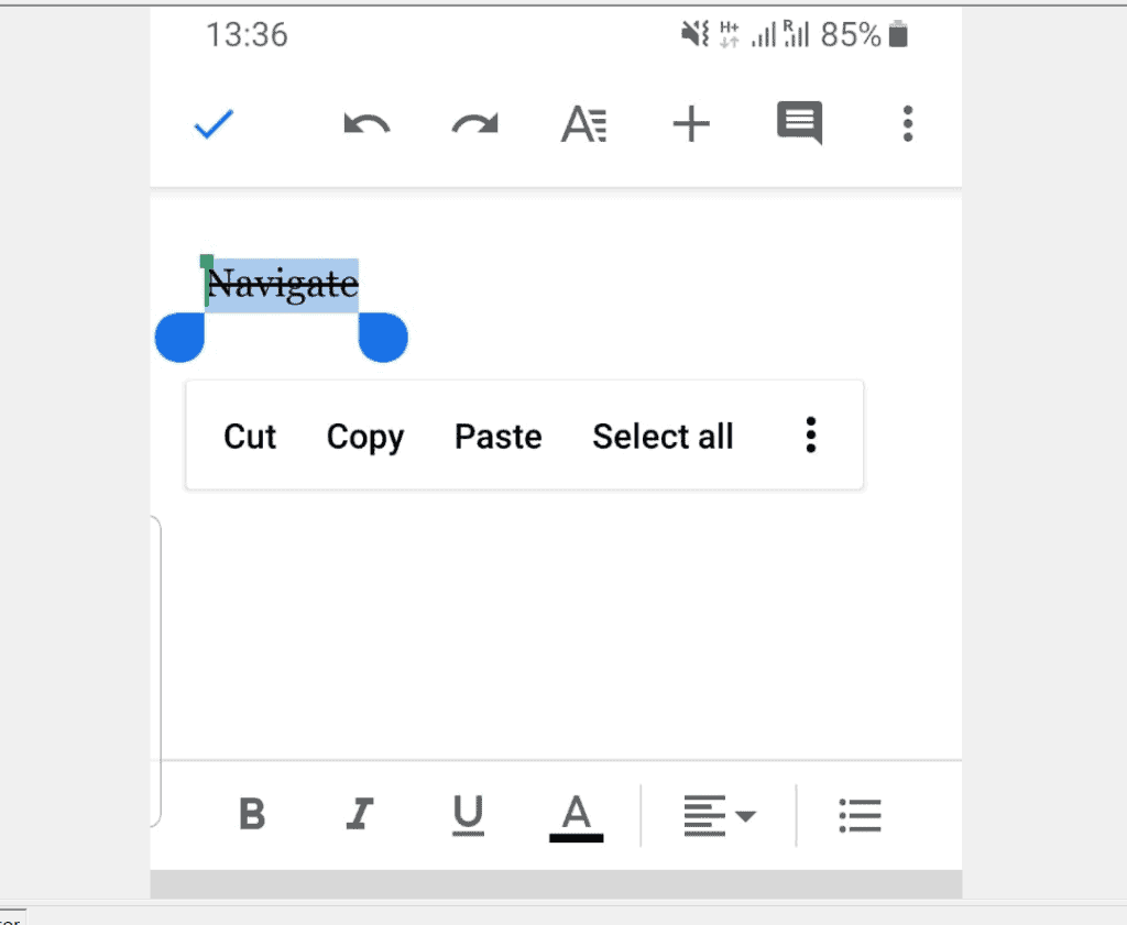 how to strikethrough text android