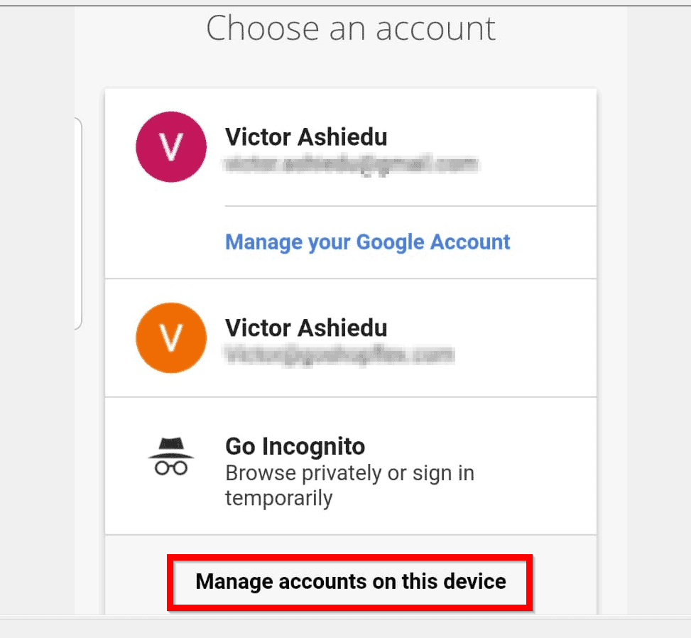 sign in chrome google account
