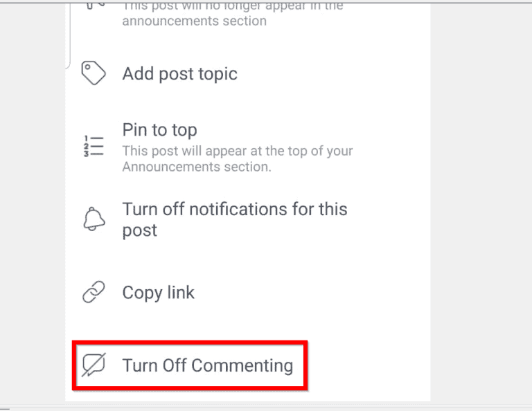 how to stop auto comments on facebook