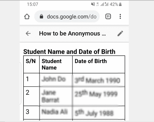 How to be Anonymous on Google Docs (2 Steps with Pictures)