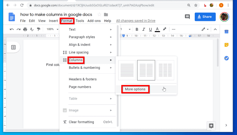 how to resize image in google docs