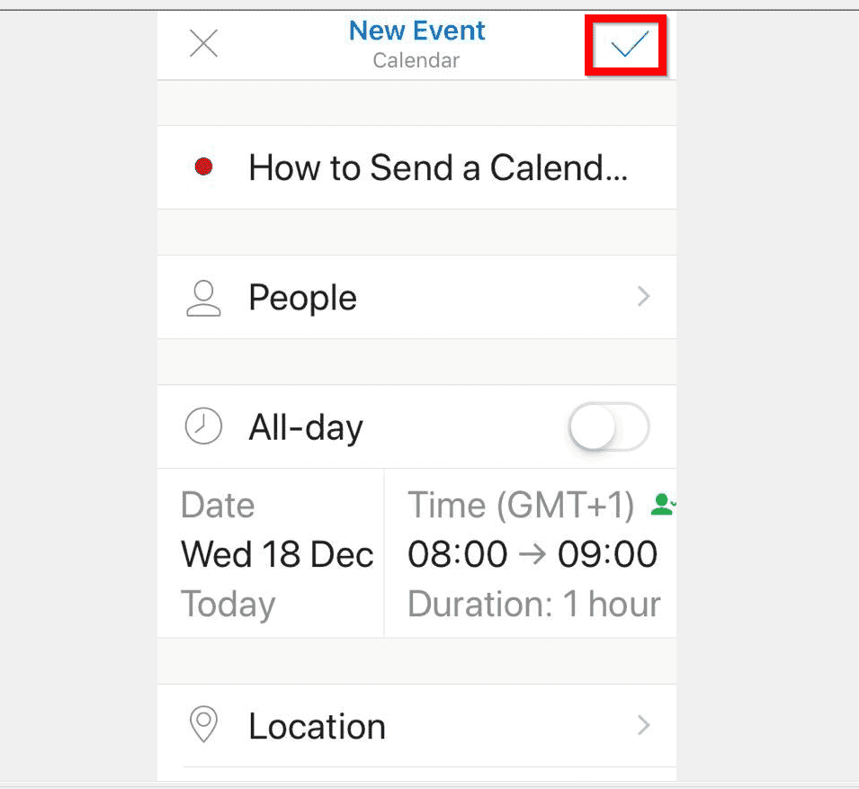 How to Send a Calendar Invite in Outlook from the iPhone App