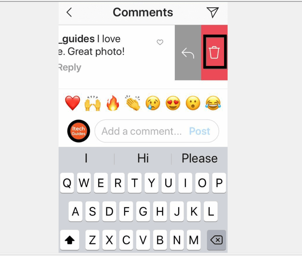 How to Delete a Comment on Instagram (from a PC, or