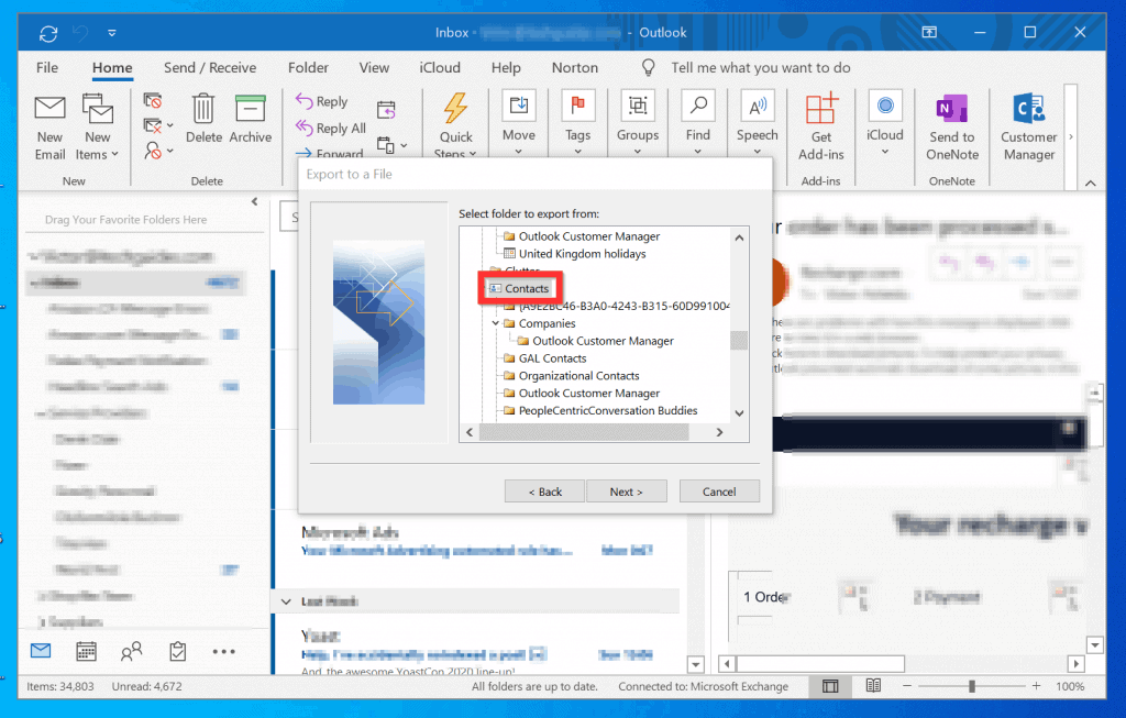 how to import contacts into outlook from .wab file