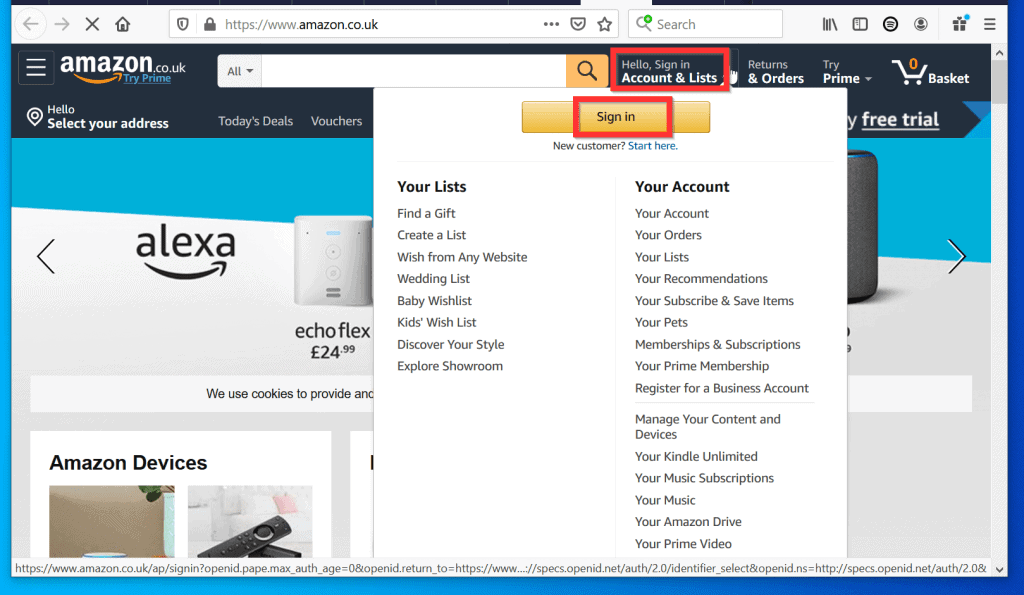 Amazon wish list address privacy