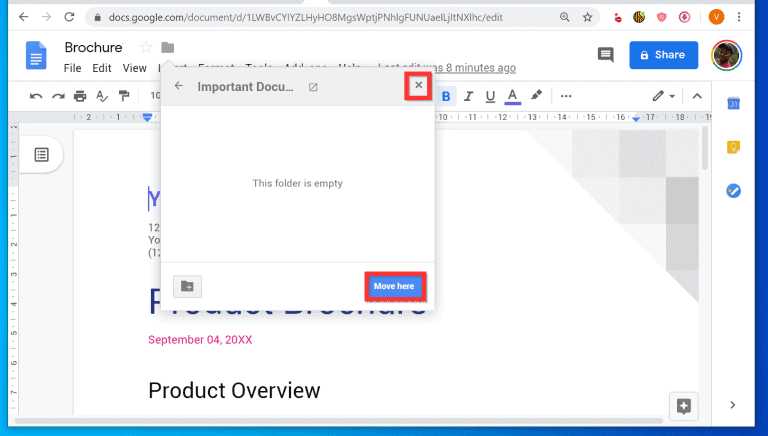 how do i create a new folder in google docs